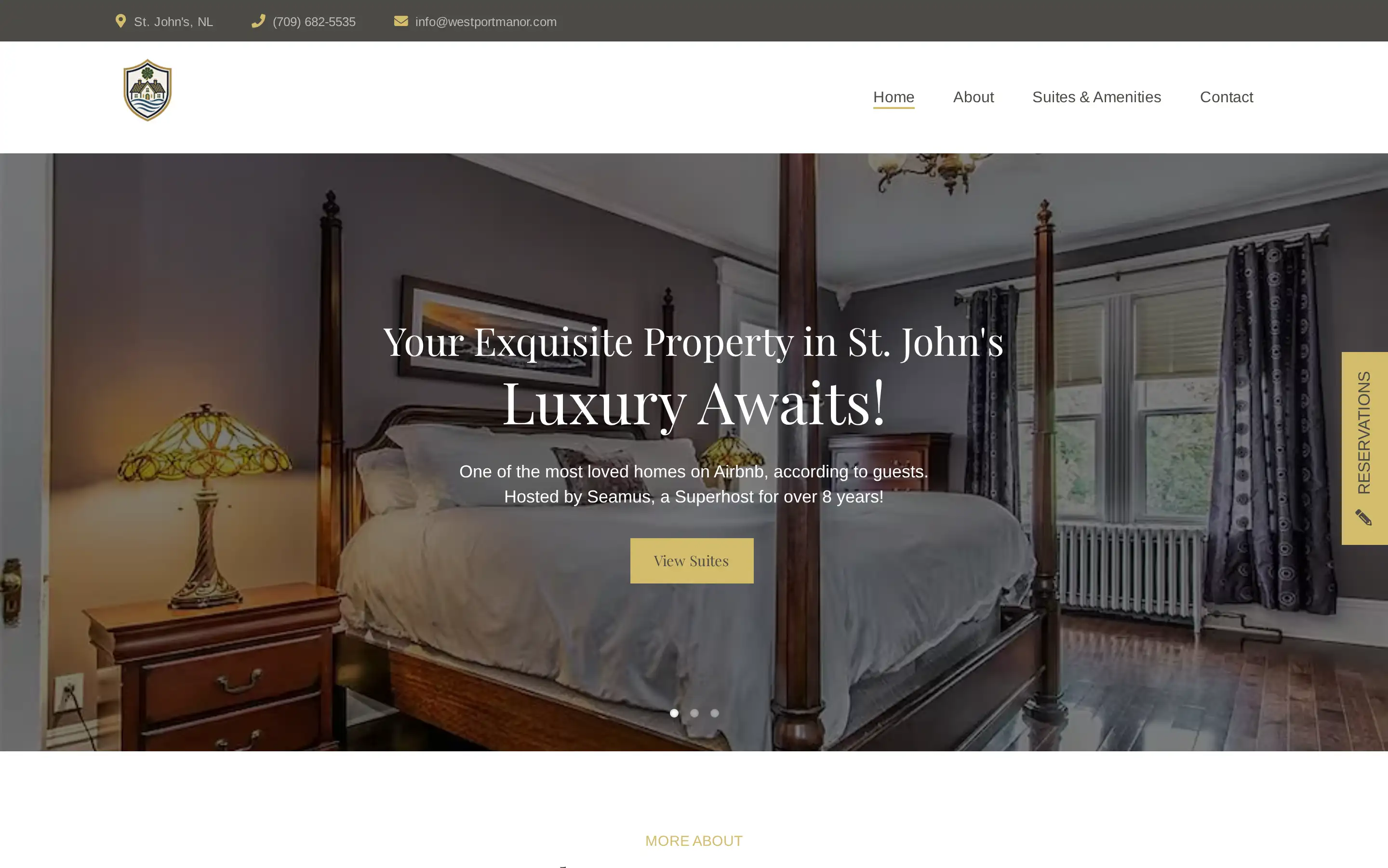 Full screenshot of the Westport Manor interface